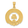 14k FRIENDSHIP LOYALTY LOVE Claddagh Pendant
