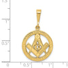 Gold Polished Masonic Pendants