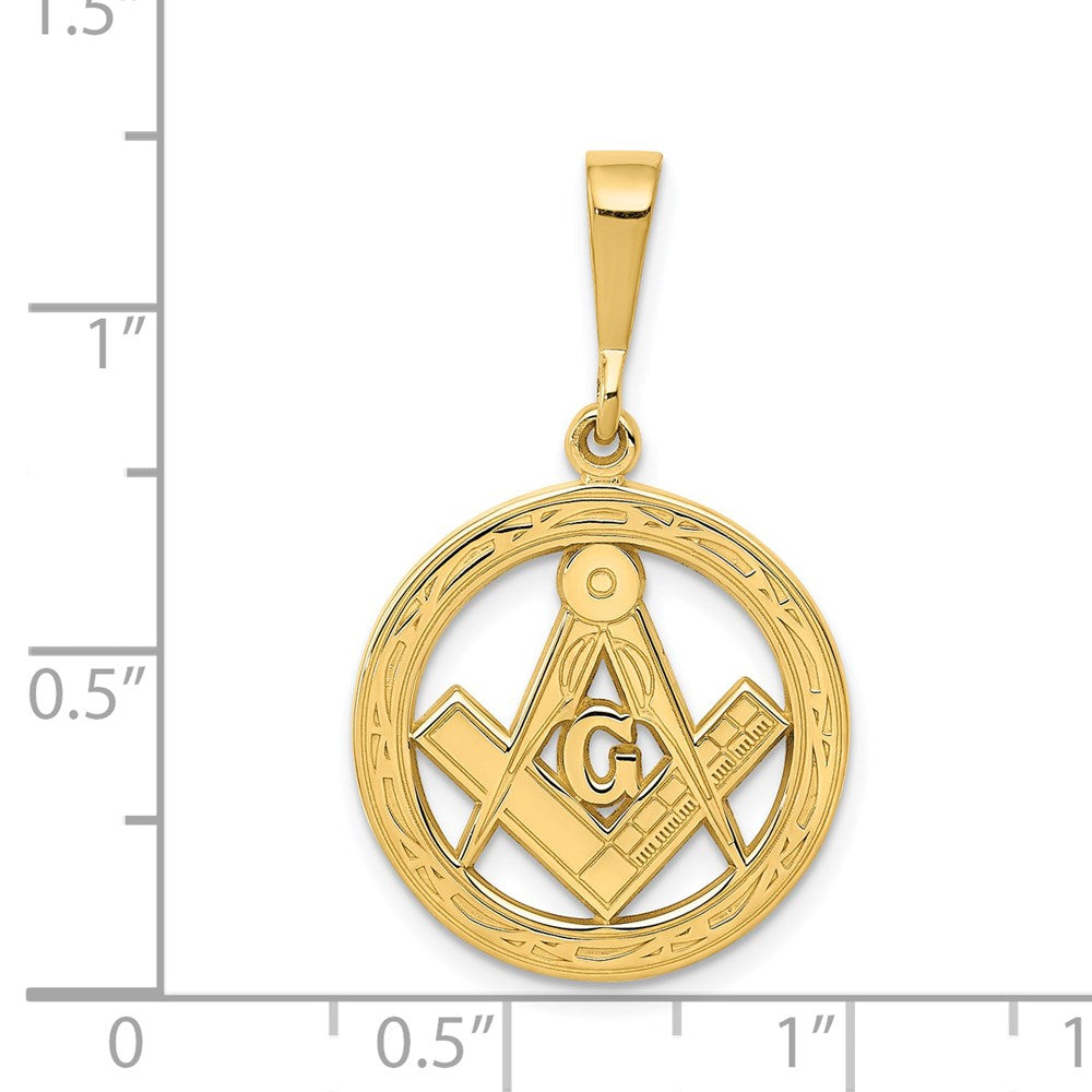 Gold Polished Masonic Pendants