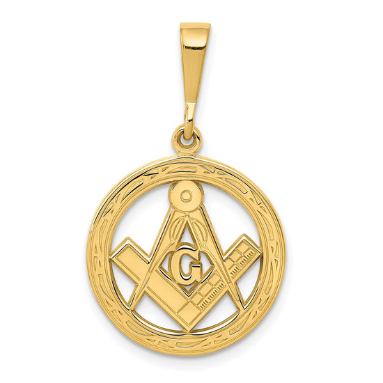 Gold Polished Masonic Pendants