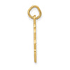 14k RN Registered Nurse Textured Back Disc Charm