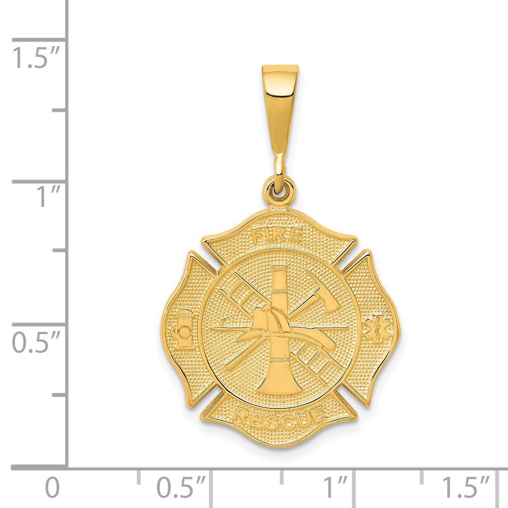 Gold Polished First Responder Pendants