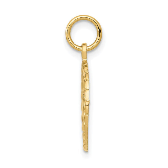 14k Treble Clef in Circle Charm