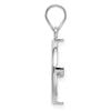 Gold Polished Diamond-cut Prong Coin Bezel Pendant