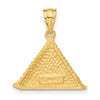 14k Pyramid Charm