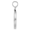 Diamond-Cut Screw Top Coin Bezel Pendant