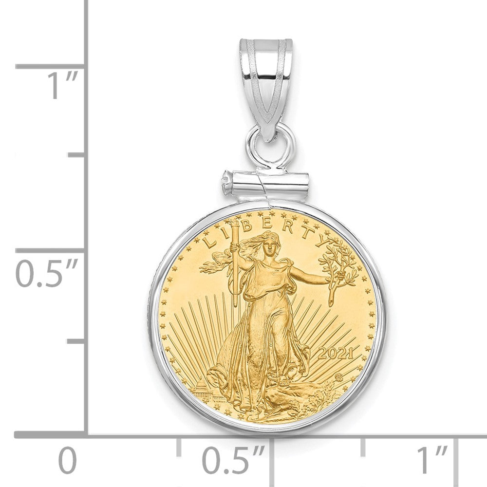 Gold Screw Top Bezel with Coin