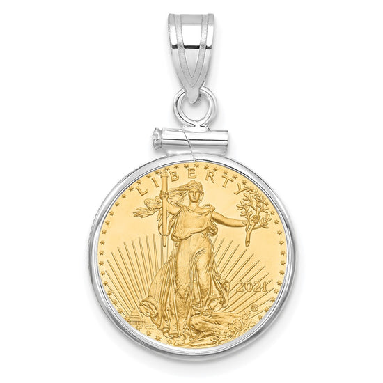 Gold Screw Top Bezel with Coin