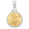 Gold Screw Top Bezel with Coin