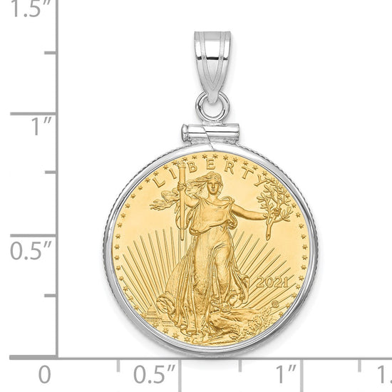 Gold Screw Top Bezel with Coin