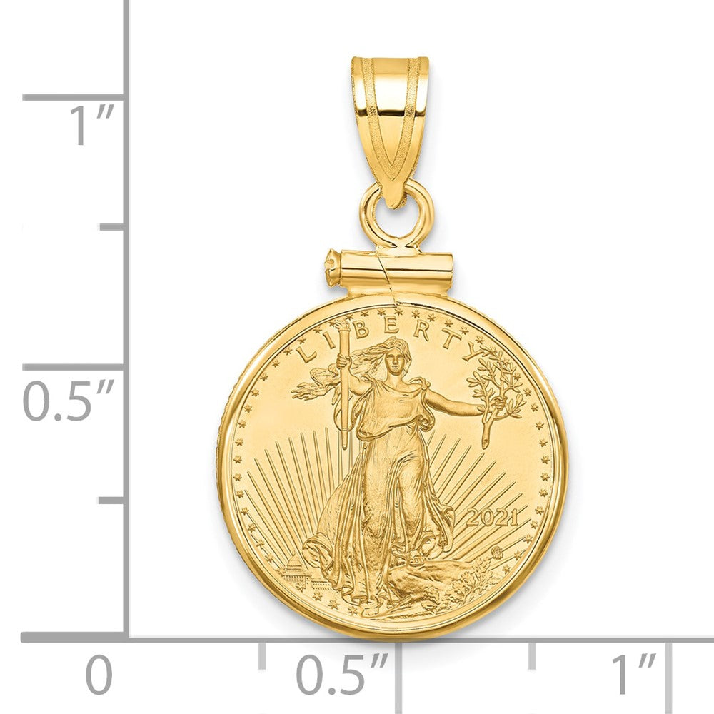 Gold Screw Top Bezel with Coin