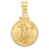 Gold Screw Top Bezel with Coin