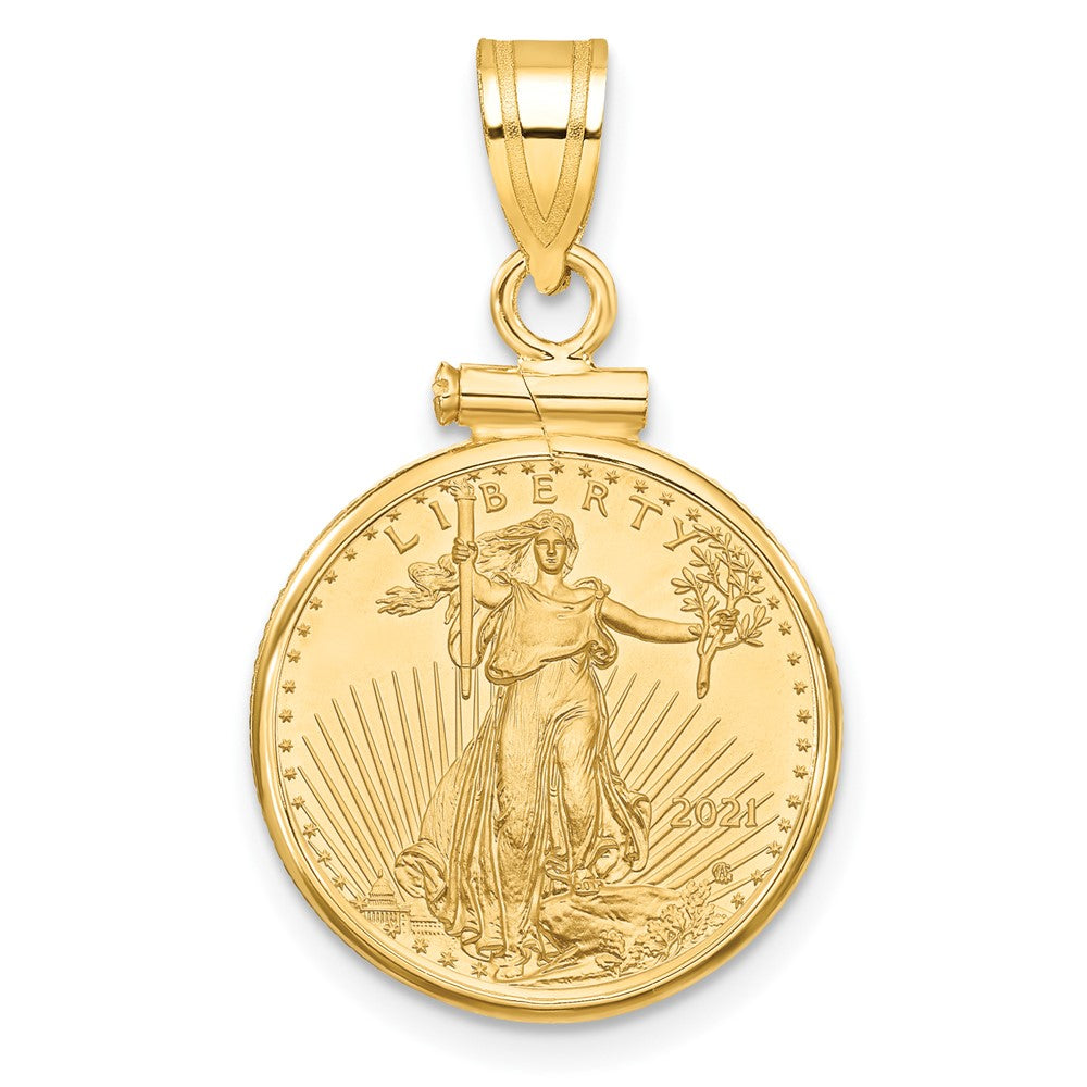 Gold Screw Top Bezel with Coin