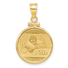 Gold Screw Top Bezel with Coin