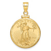 Gold Screw Top Bezel with Coin