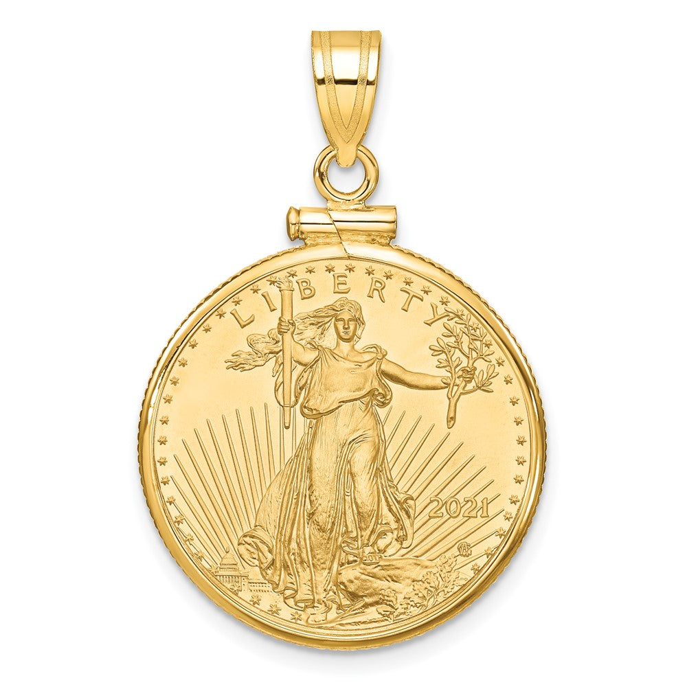 Gold Screw Top Bezel with Coin