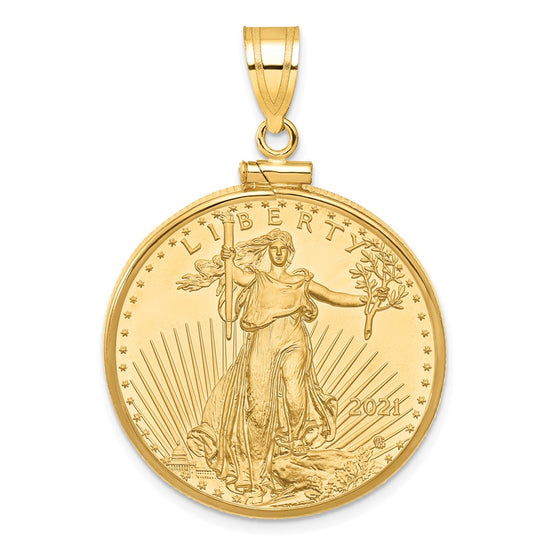 Gold Screw Top Bezel with Coin