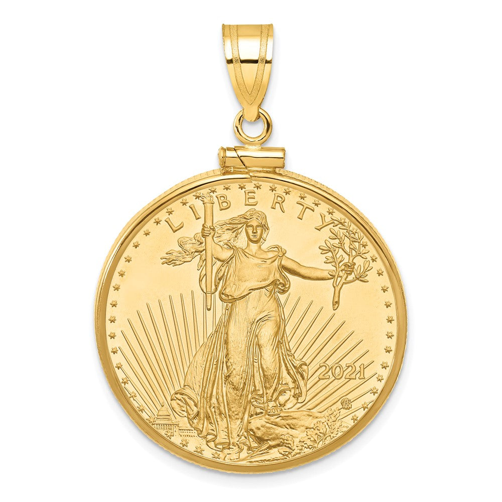 Gold Screw Top Bezel with Coin
