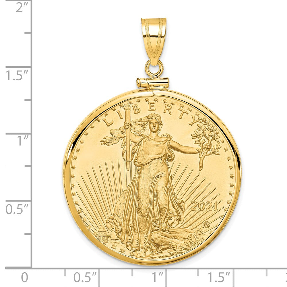 Gold Screw Top Bezel with Coin