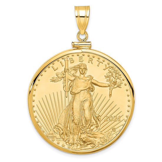 Gold Screw Top Bezel with Coin