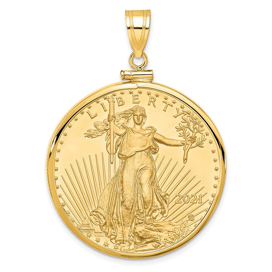 Gold Screw Top Bezel with Coin