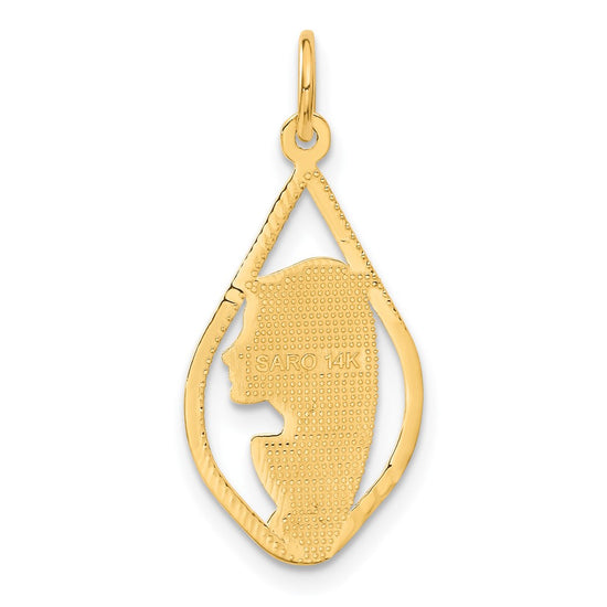 14k Blessed Virgin Mary Charm