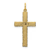 14k Nugget Style Cross Pendant