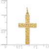 14k Nugget Style Cross Pendant