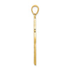 14k Greek Key Filigree Cross Pendant