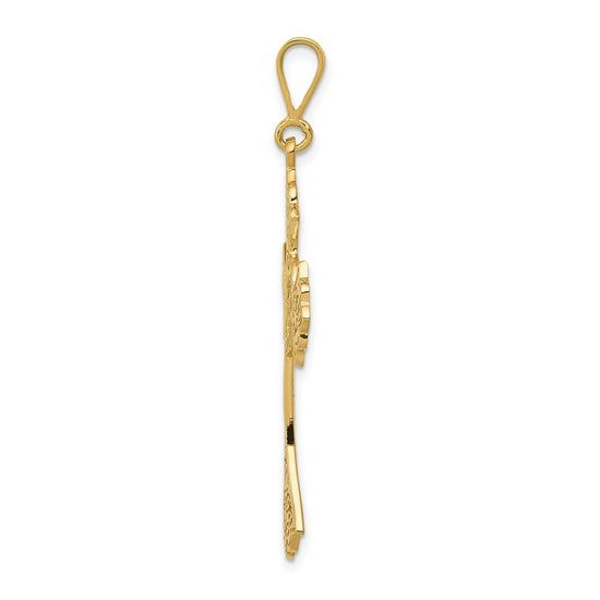 14k Celtic Cross Pendant