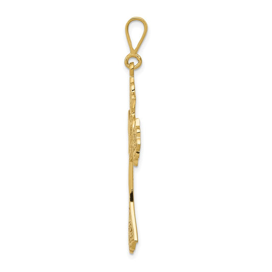 14k Celtic Cross Pendant