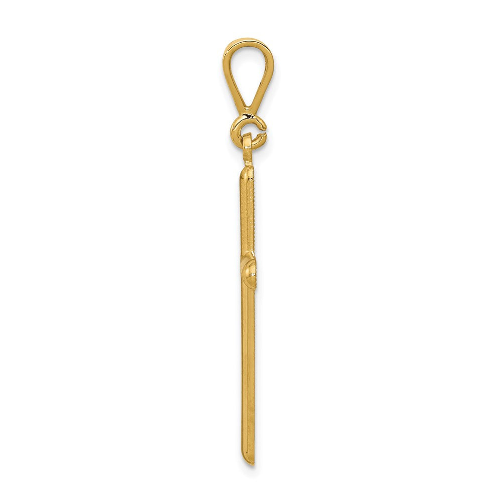 Gold Latin Cross Pendant