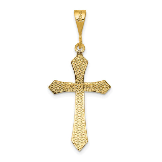 Gold Passion Cross Pendant