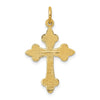 Gold Polished Fleur de lis Cross Pendants