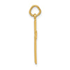 Gold Diamond-Cut Center Latin Cross Pendant