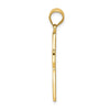 14k Greek Key Filigree Cross Pendant