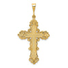 14k Fleur De Lis Cross Pendant