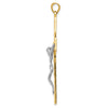 Gold Two-tone Crucifix Pendant