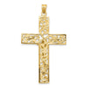 Gold Two-tone Crucifix Pendant