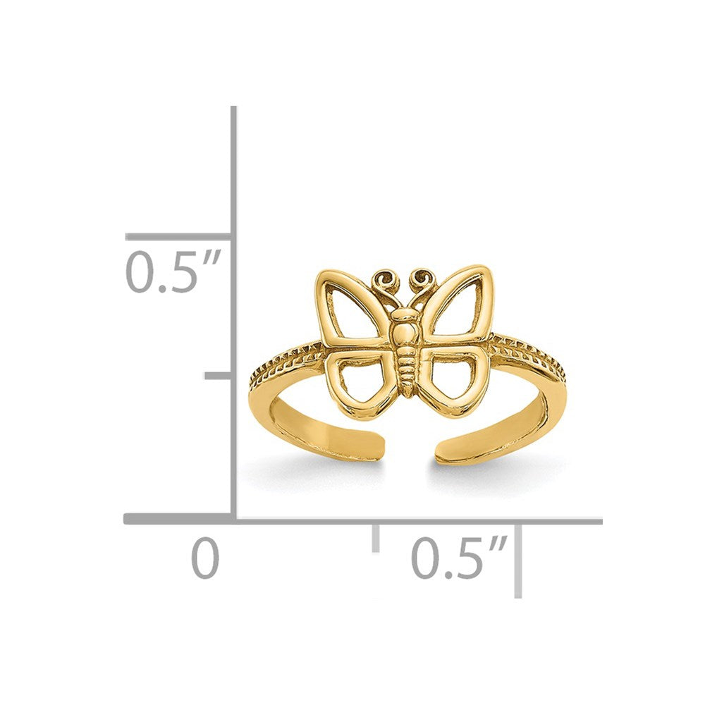 Gold Polished Toe Rings