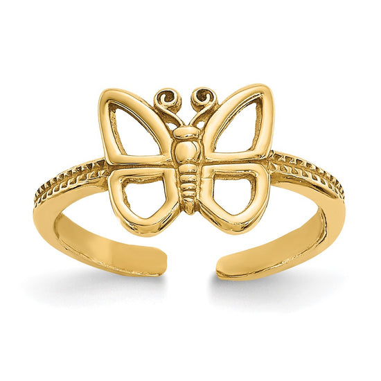 Gold Polished Toe Rings