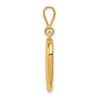Gold Polished Heart Pendant