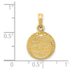 14k 3-D Birthday Cake Opens with Enameled Candle Inside Pendant