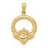 Gold Polished Claddagh Pendants