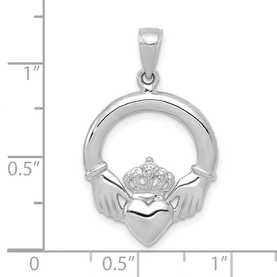 Gold Polished Claddagh Pendants