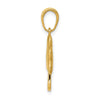 14k Polished Solid Shamrock Pendant