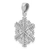 Gold Polished Snowflake Pendants