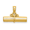 14k 3-D Hollow Polished DIPLOMA Pendant