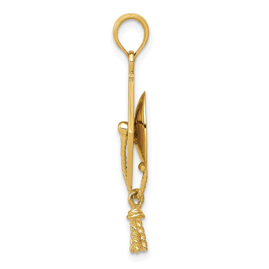 Gold Polished Graduation Pendants