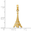 Gold Polished Eiffel Tower Pendants